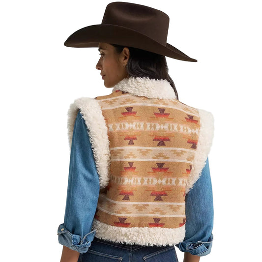 Women's Sherpa Lined Jacquard Vest Wrangler