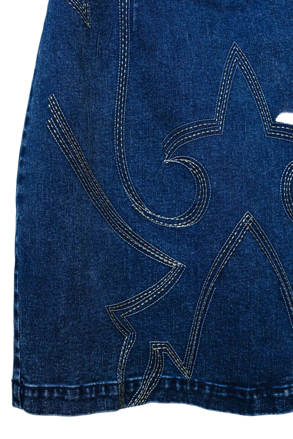 Dress Women's Denim Sweatheart Mini
