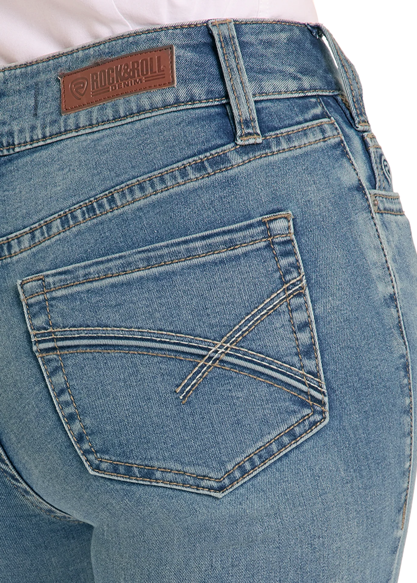 Women's Midrise Bootcut Riding Jeans Rock & Roll Denim