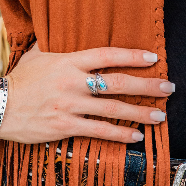 Balancing the Turquoise Ring- Montana Silversmith