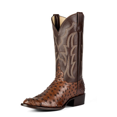 Boots Men's Kango Tobacco Ostrich Horse Power Top Hand