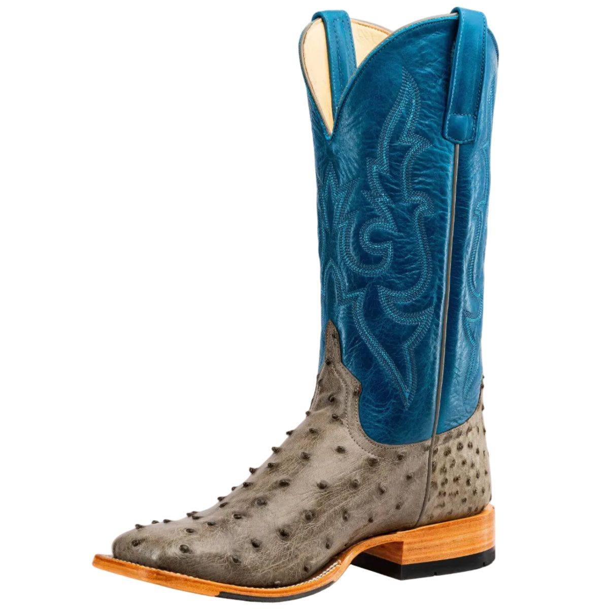 Boots Men's Serpentine Bruciato Ostrich Horse Power Top Hand