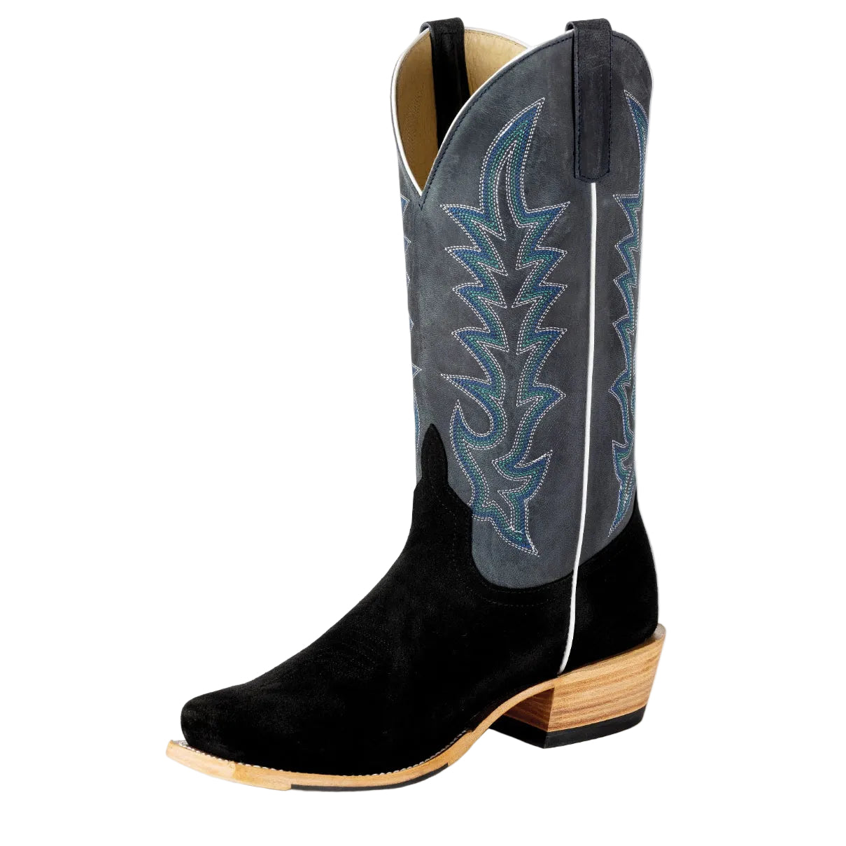 Boots Men's Black Suede Horse Power Top Hand