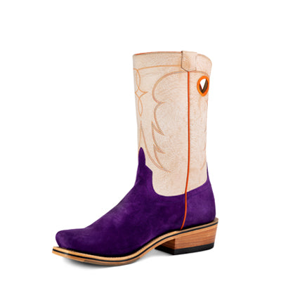 Boots Men's Purple Suede Horse Power Top Hand