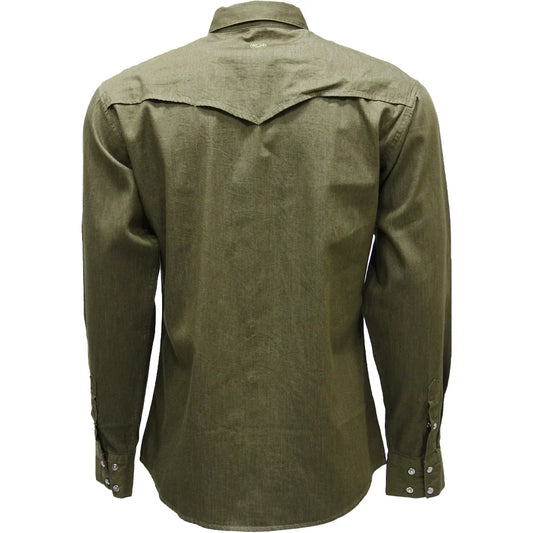 Men's Del Denim Pearl Snap Hooey