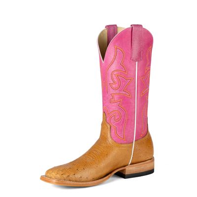 Boots Women's Antique Saddle Smooth Ostrich Macie Bean