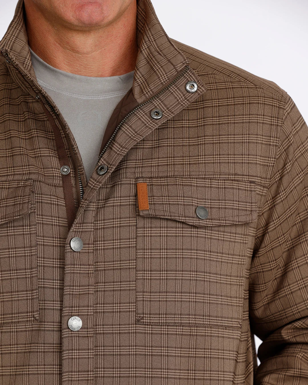 Men's Conceal Carry Plaid Jacket Cinch