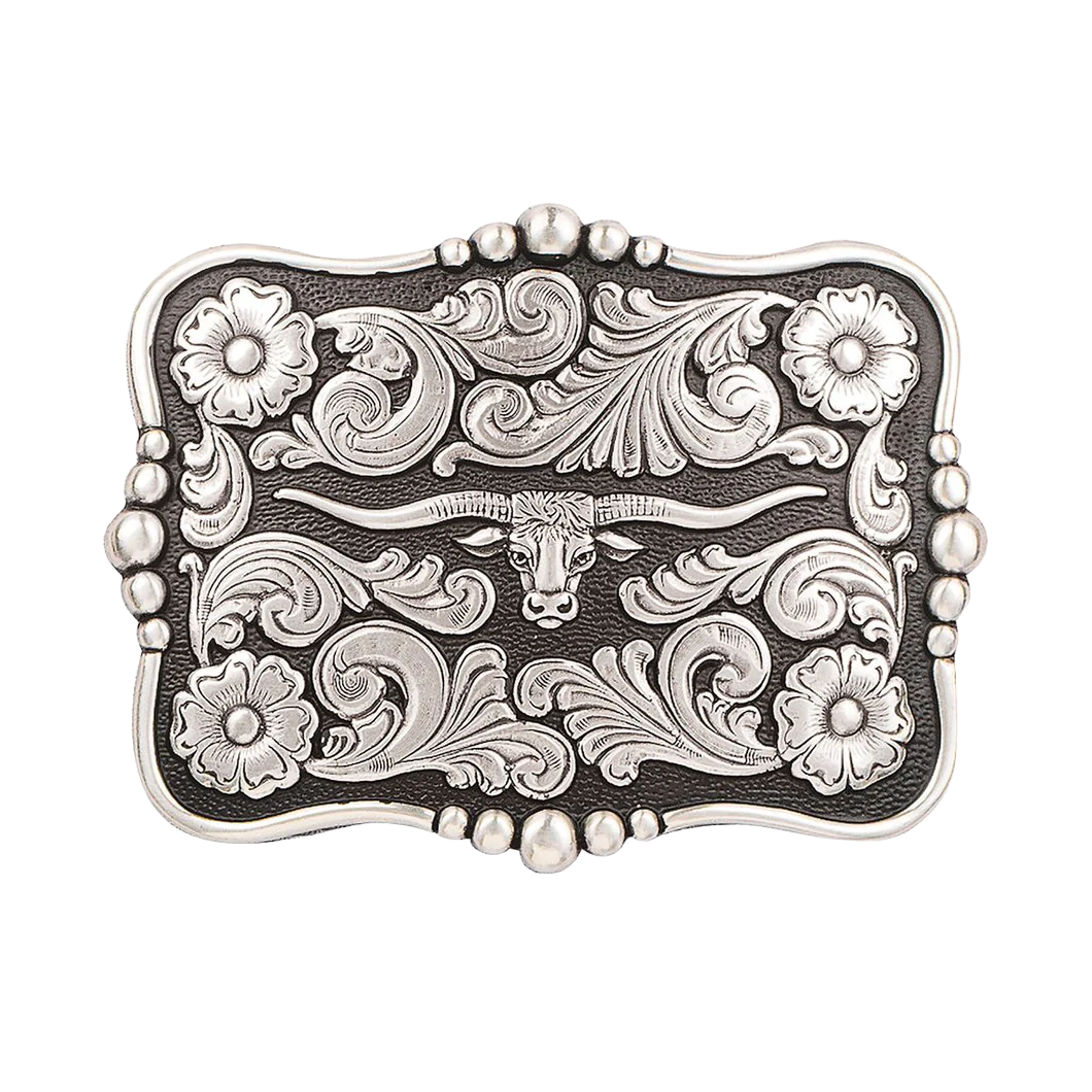 Buckle Longhorn Floral Nocona