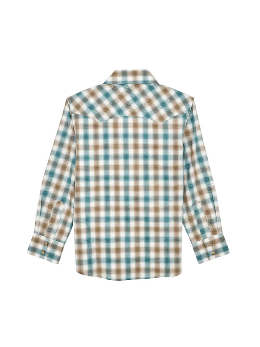 Pearl Snap Boy's Plaid Wrangler