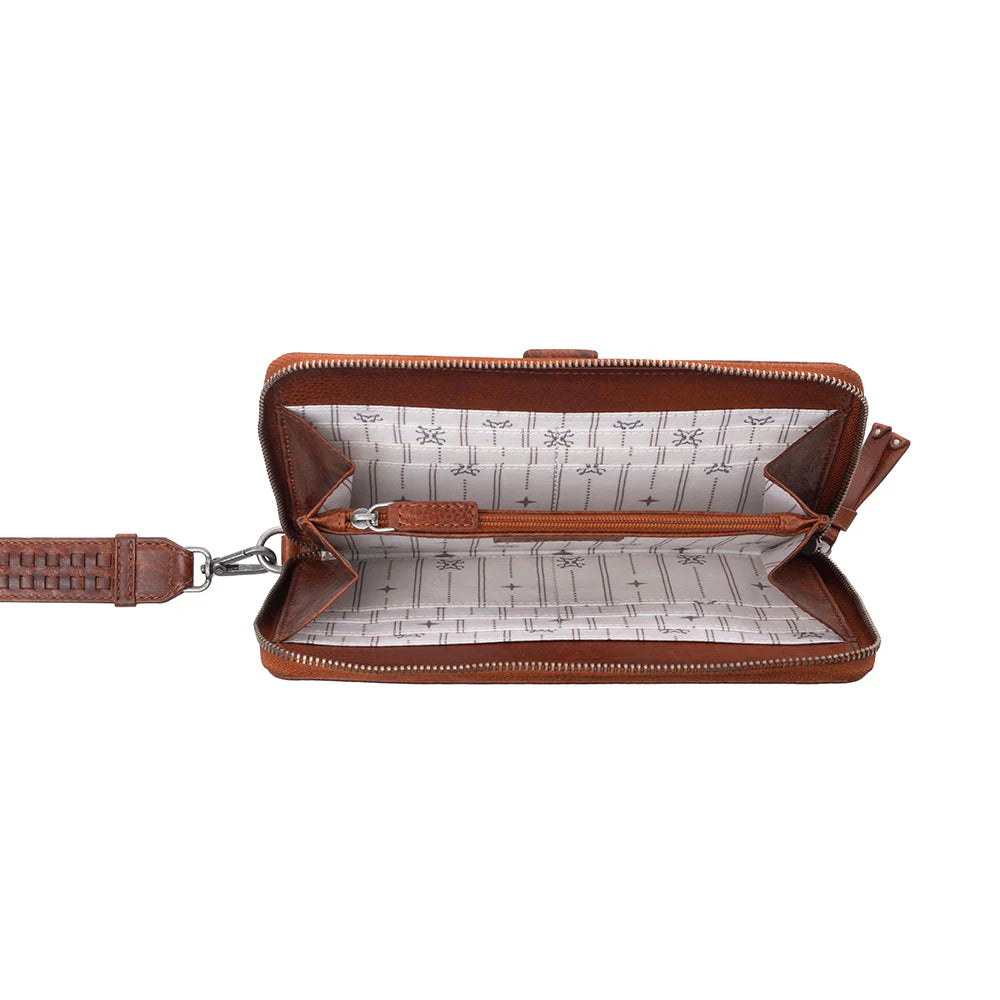 Santa Fe Leather Wristlet Wallet