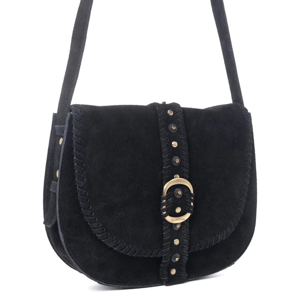 Frontier Suede Leather Crossbody Purse