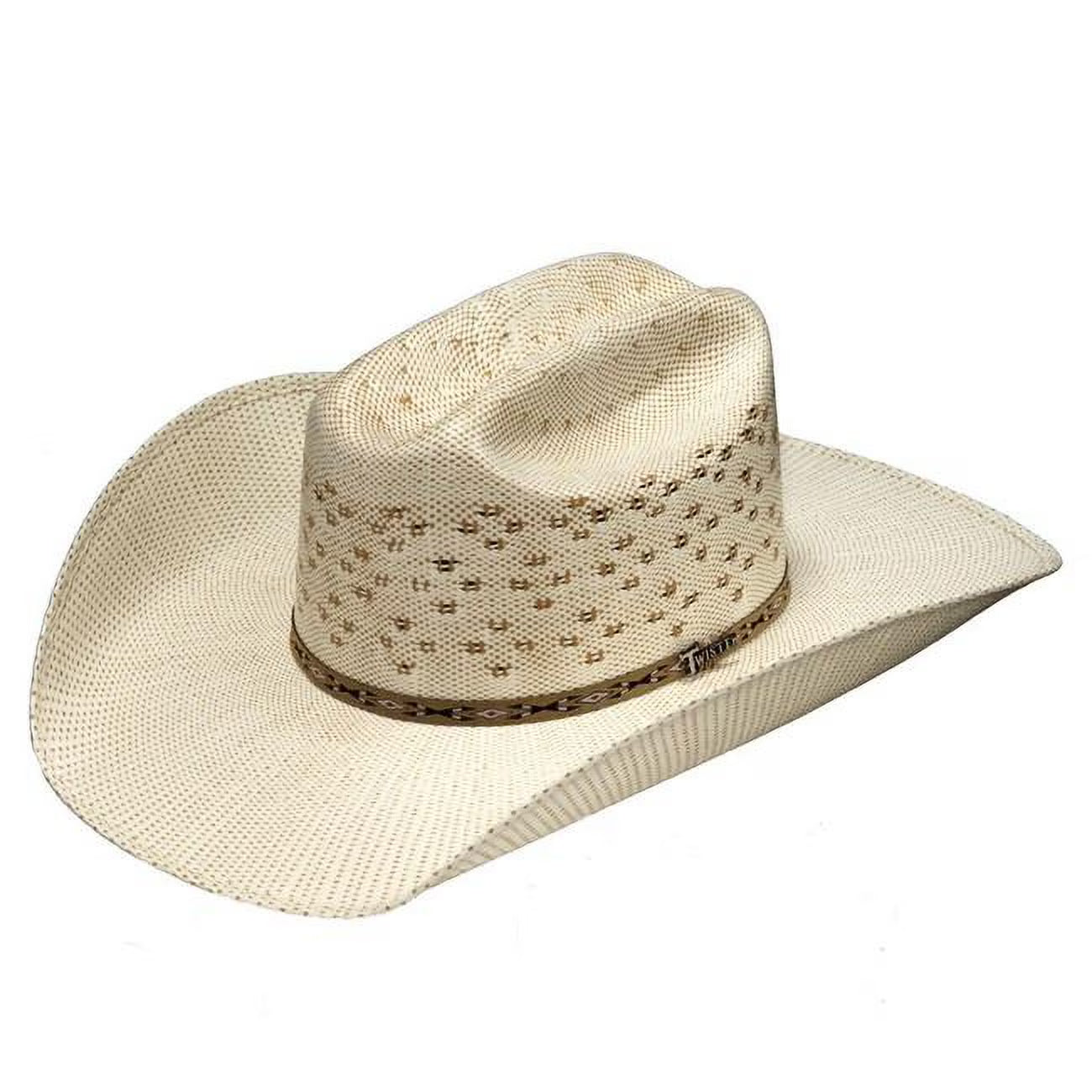 Cowboy Hat Bangora Straw T71696 Twister