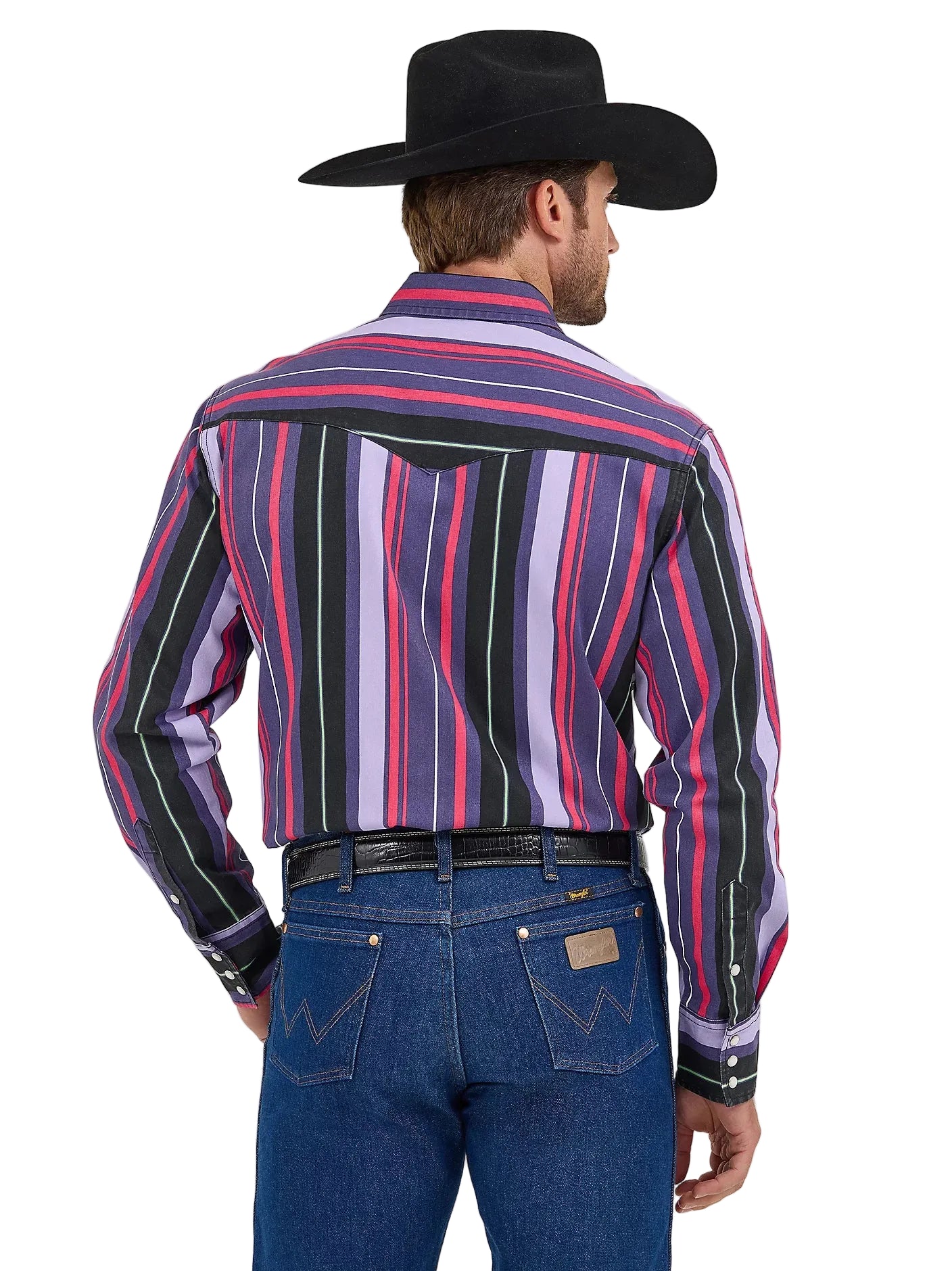 Pearl Snap Long Sleeve Vintage Brush Popper Wrangler