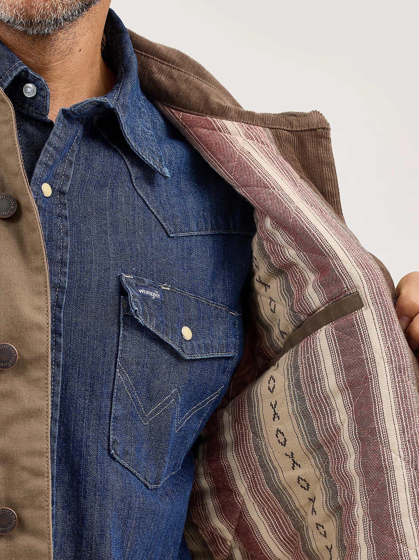 Waxed Canvas Lined Barn Jacket Wrangler