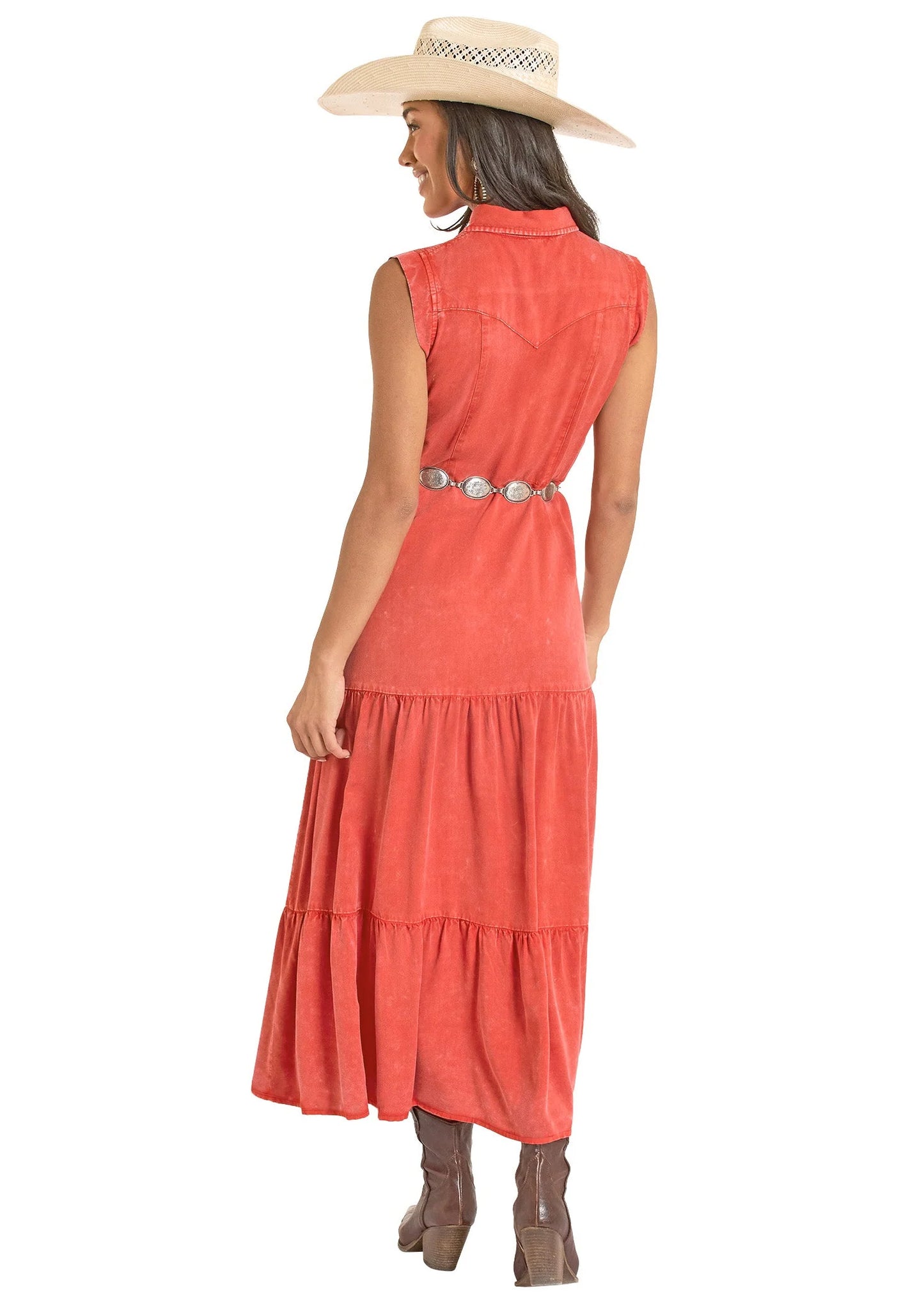 Women's Tiered Maxi Dress Pan Handle Slim