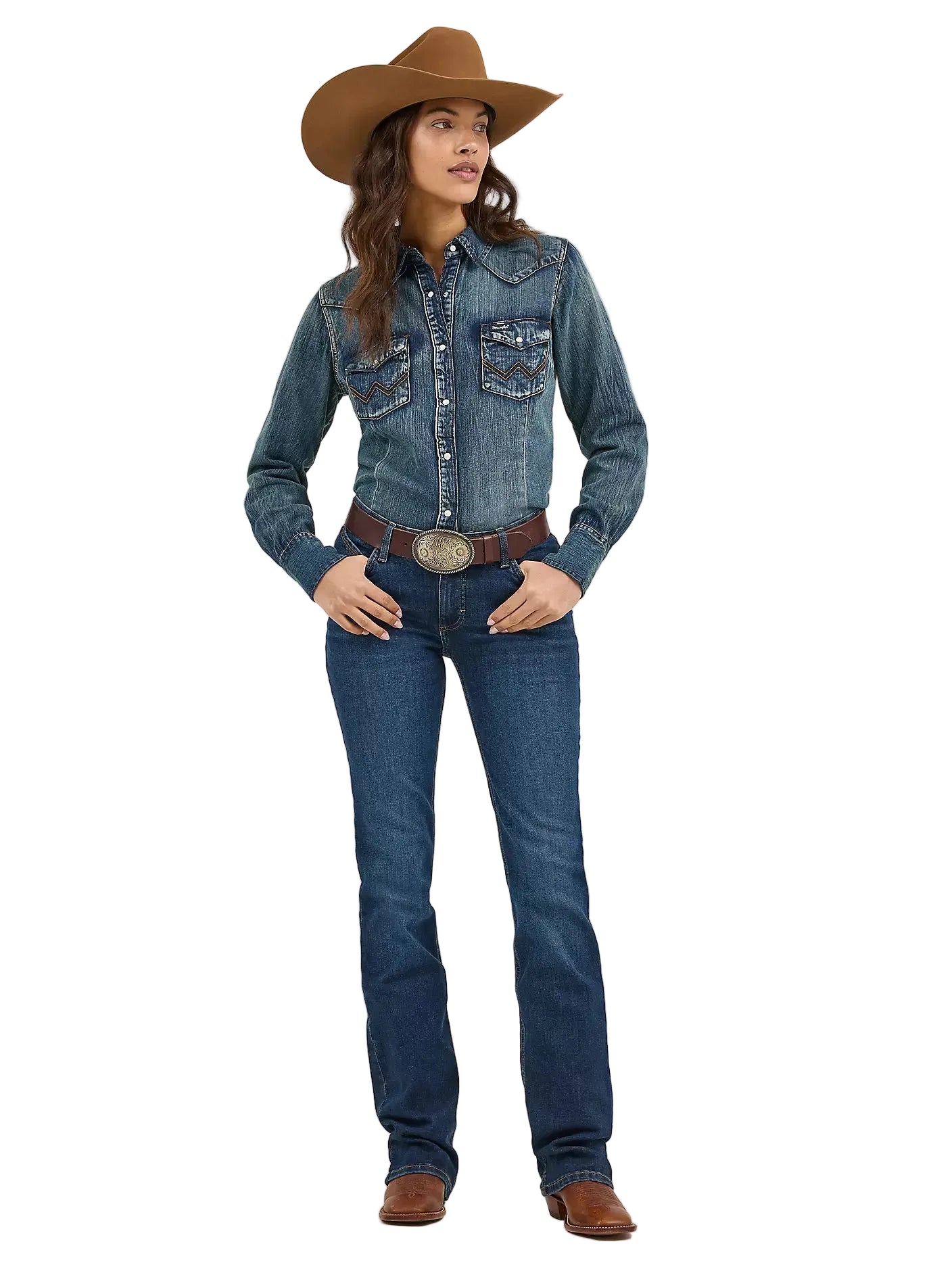 Jeans Women's Willow Dark Logo Wrangler