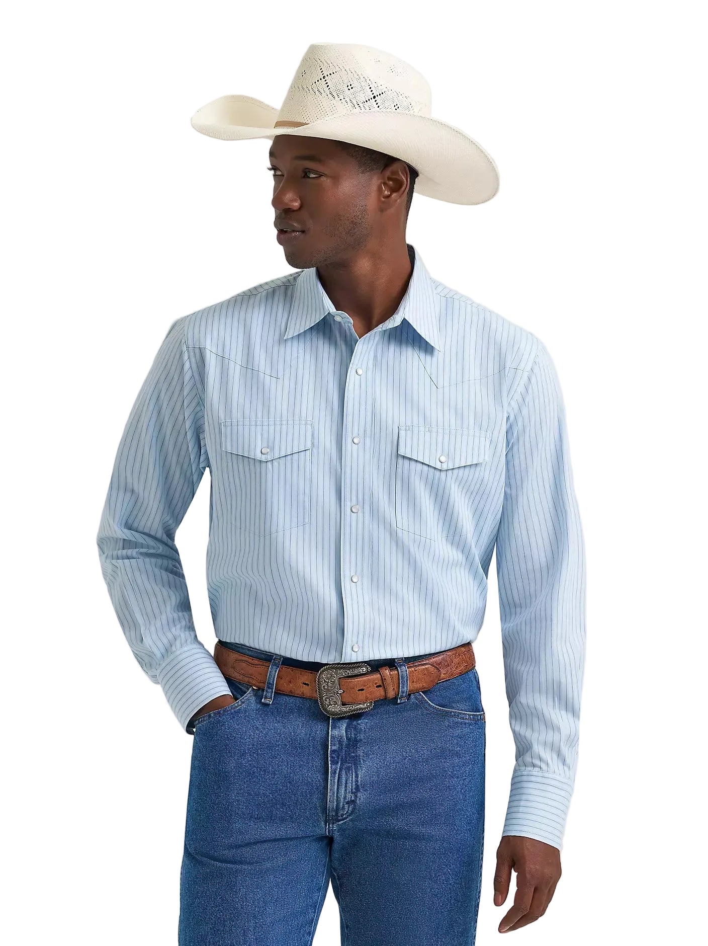 Pearl Snap Men's Western Stripe Wrangler