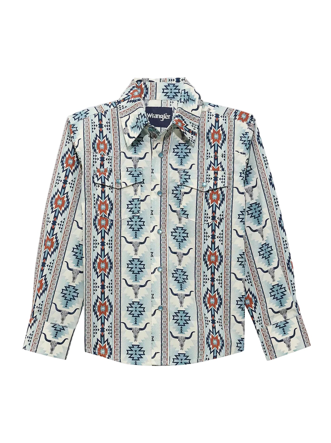 Pearl Snap Boy's Aztec Checotah Wrangler