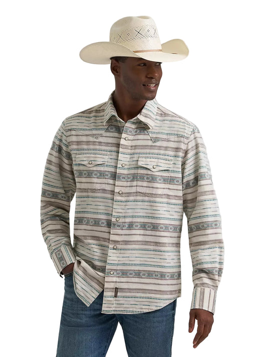 Pearl Snap Men's Retro Serape Wrangler