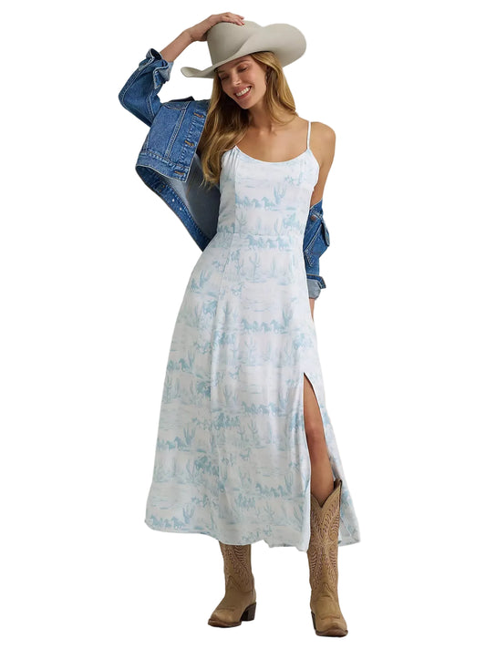 Women's Maxi Dress Horses Wrangler