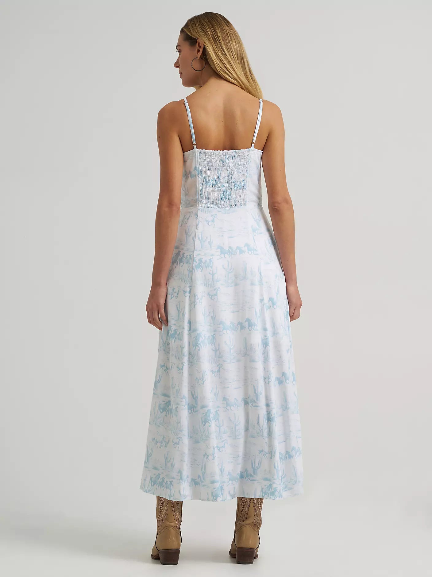 Women's Maxi Dress Horses Wrangler