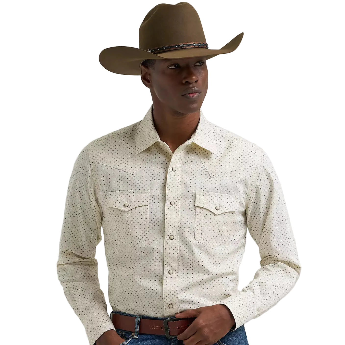 Retro Men's Modern Fit Pearl Snap Wrangler
