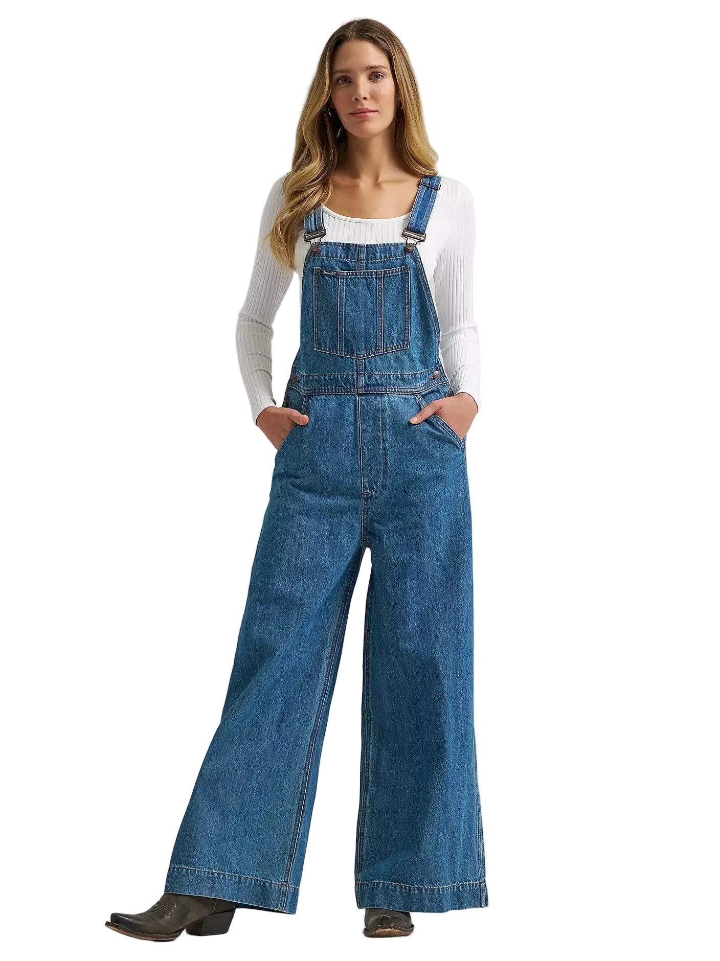 Retro Women's Bailey Wide Leg Overalls Wrangler