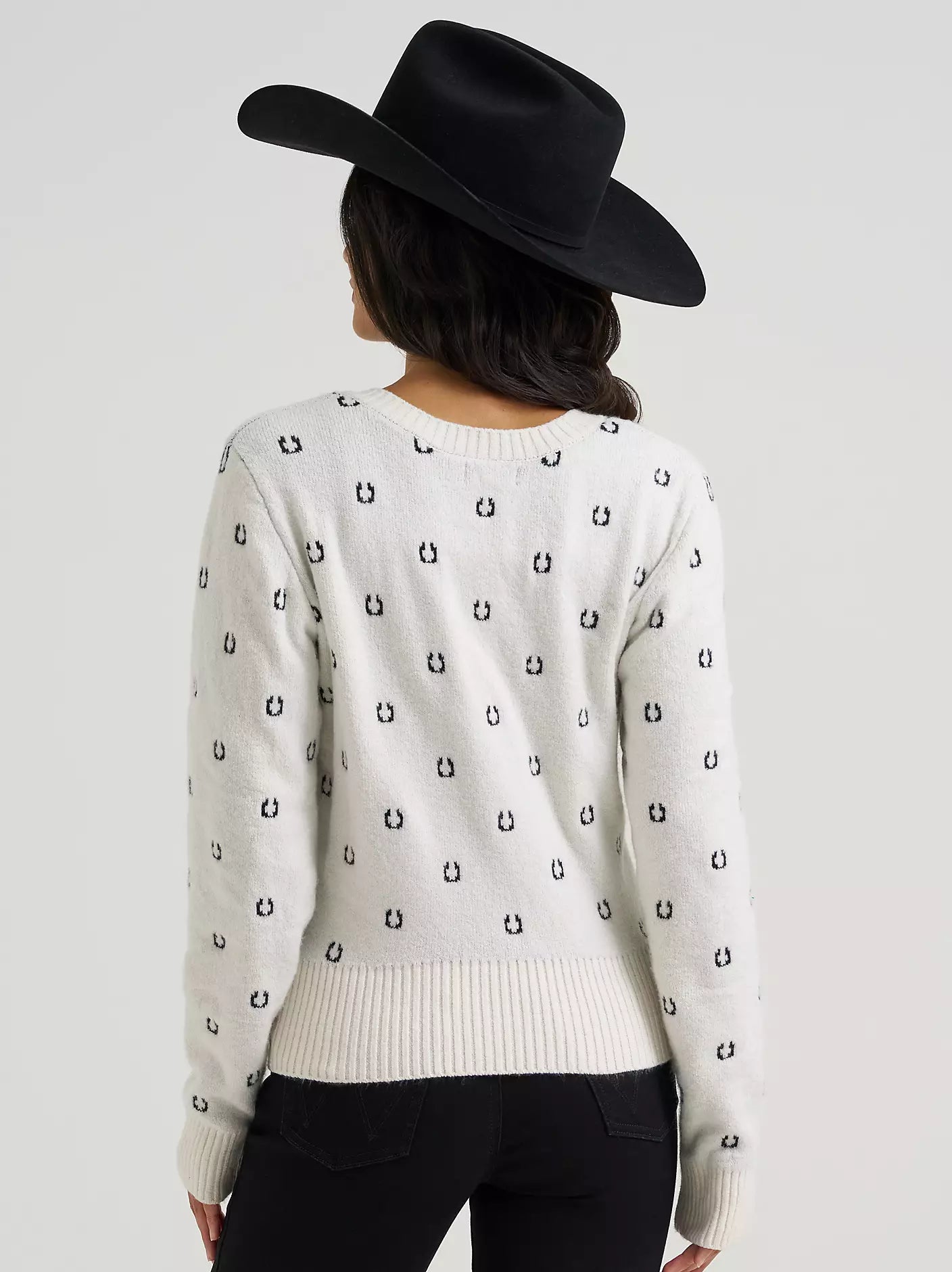Women's Horseshoe Fitted Retro Cardigan Wrangler