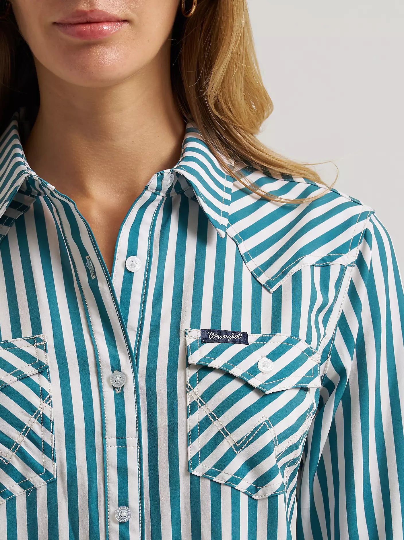 Women's Aria Striped Performance Button Down Wrangler