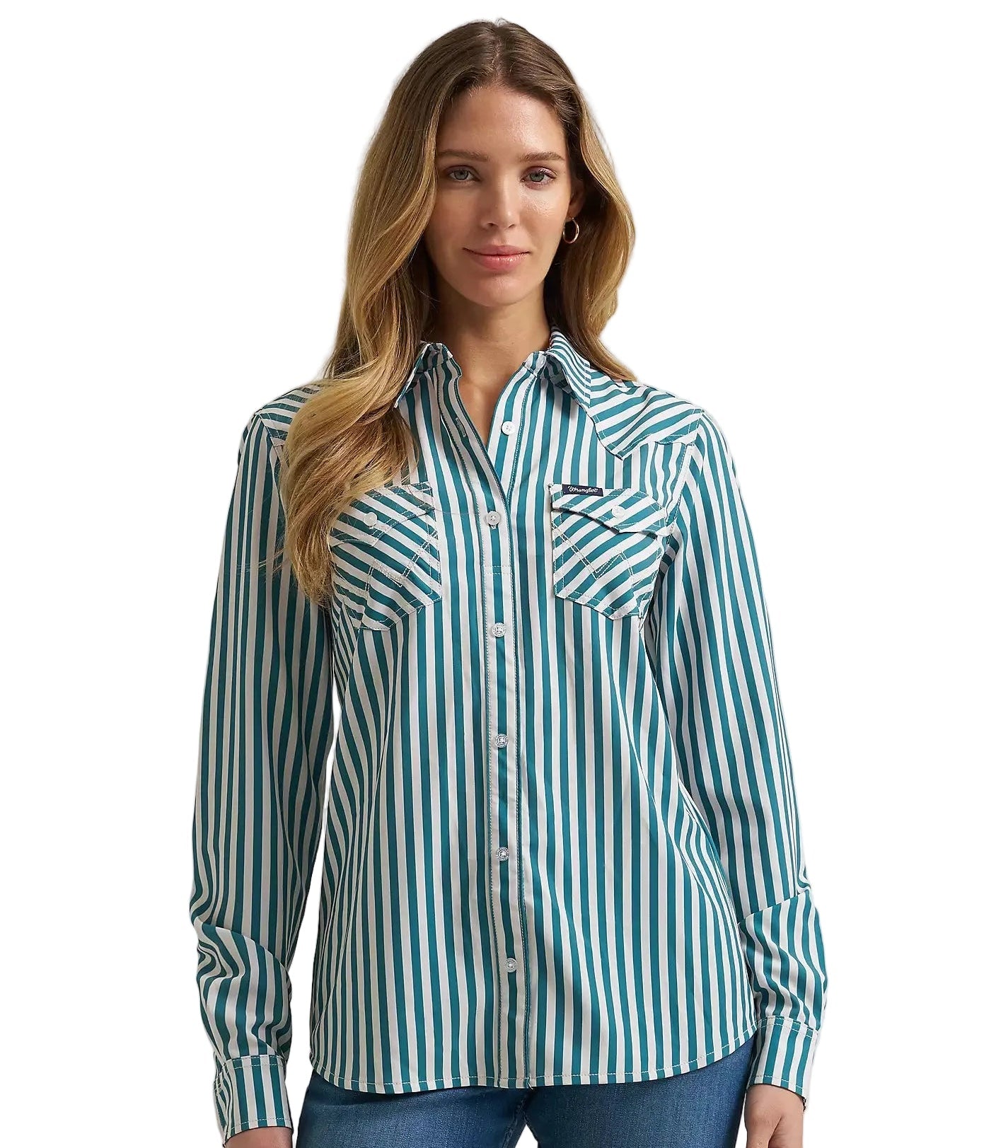 Women's Aria Striped Performance Button Down Wrangler