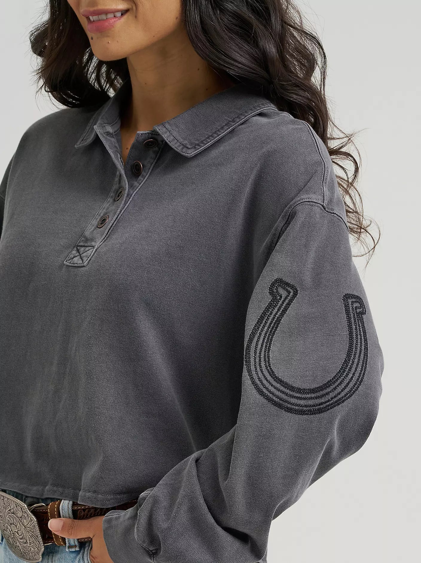Women's Western Polo Sweatshirt Wrangler