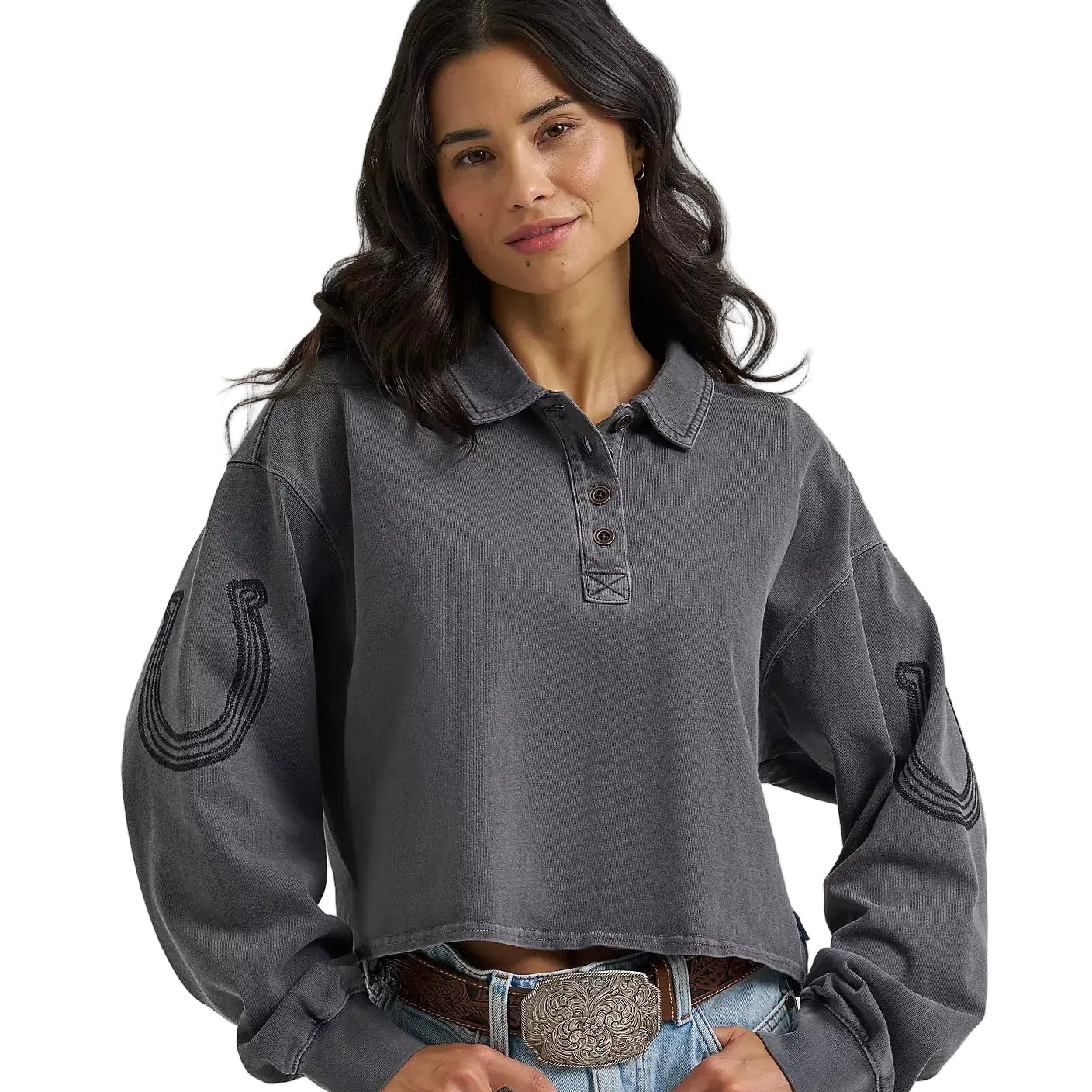 Women's Western Polo Sweatshirt Wrangler