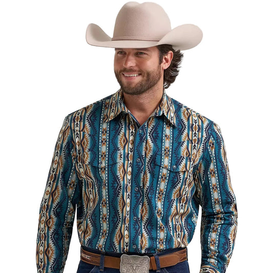 Men's Checotah Classifc Fit Pearl Snap Wrangler