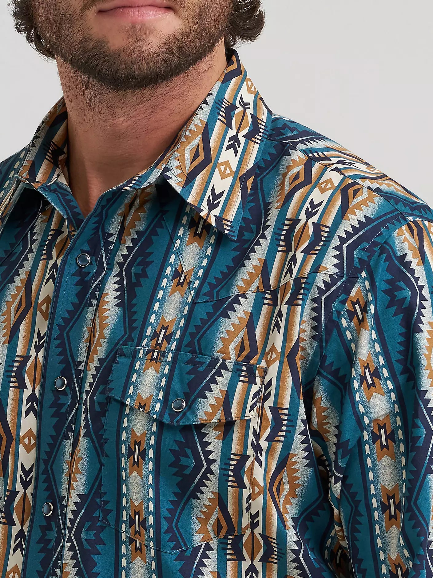 Men's Checotah Classifc Fit Pearl Snap Wrangler