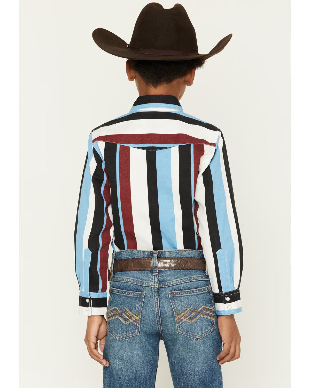 Pearl Snap Boy's Brush Popper Wrangler