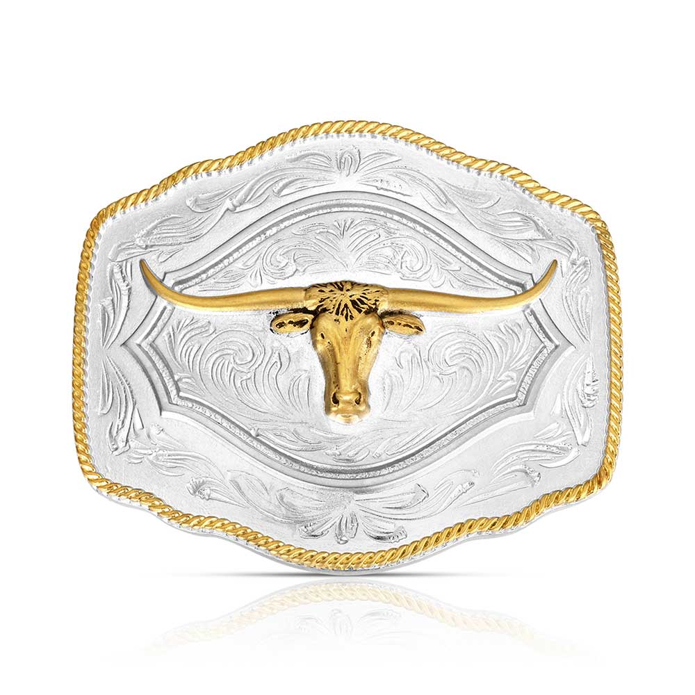 Buckle Longhorn On the Range