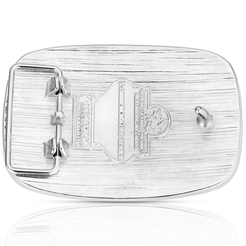 Buckle American Bull Montana Silversmith