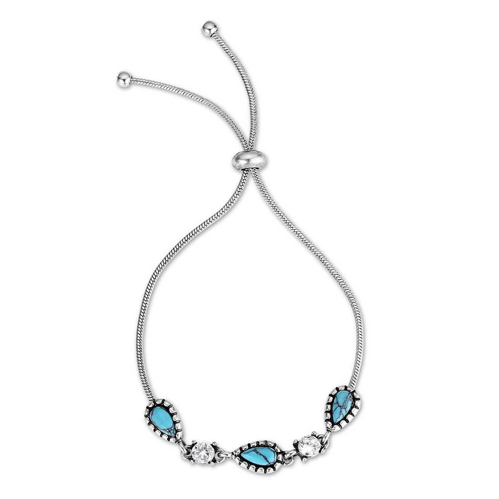 Turquoise Bolo Bracelet - Montana Silversmith