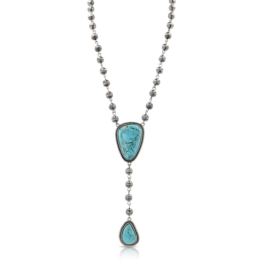 Chasing Turquoise Beaded Necklace - Montana Silversmith