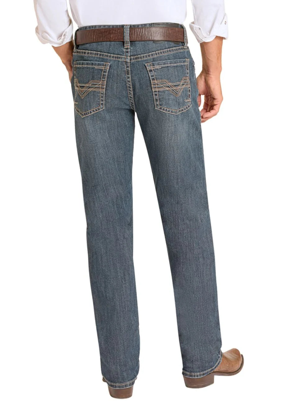 Men's Regular Fit Tapered Bootcut Jeans Rock & Roll Denim
