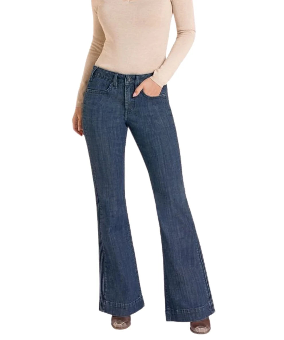 Women's Midrise Trouser Rock & Roll Denim