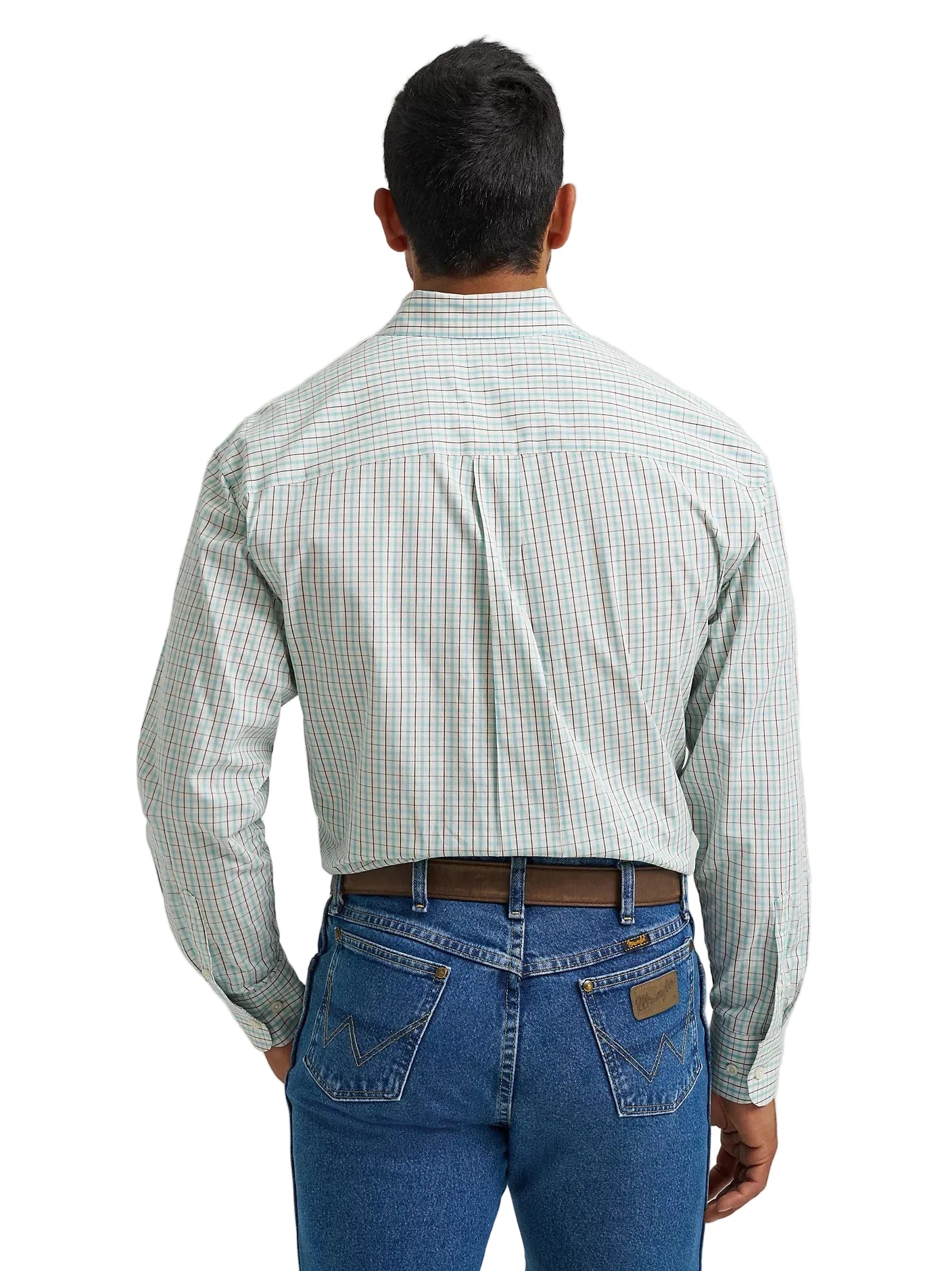 Button Down Men's Plaid George Strait Wrangler