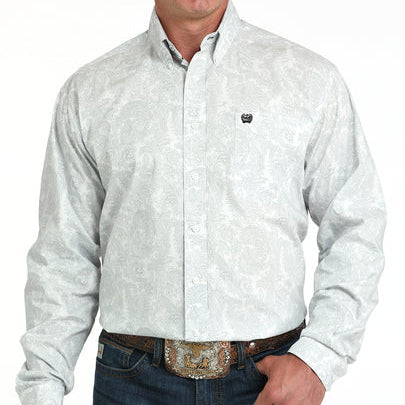 Button Down Men's Paisley Classic Fit Cinch
