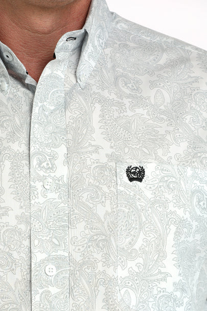 Button Down Men's Paisley Classic Fit Cinch