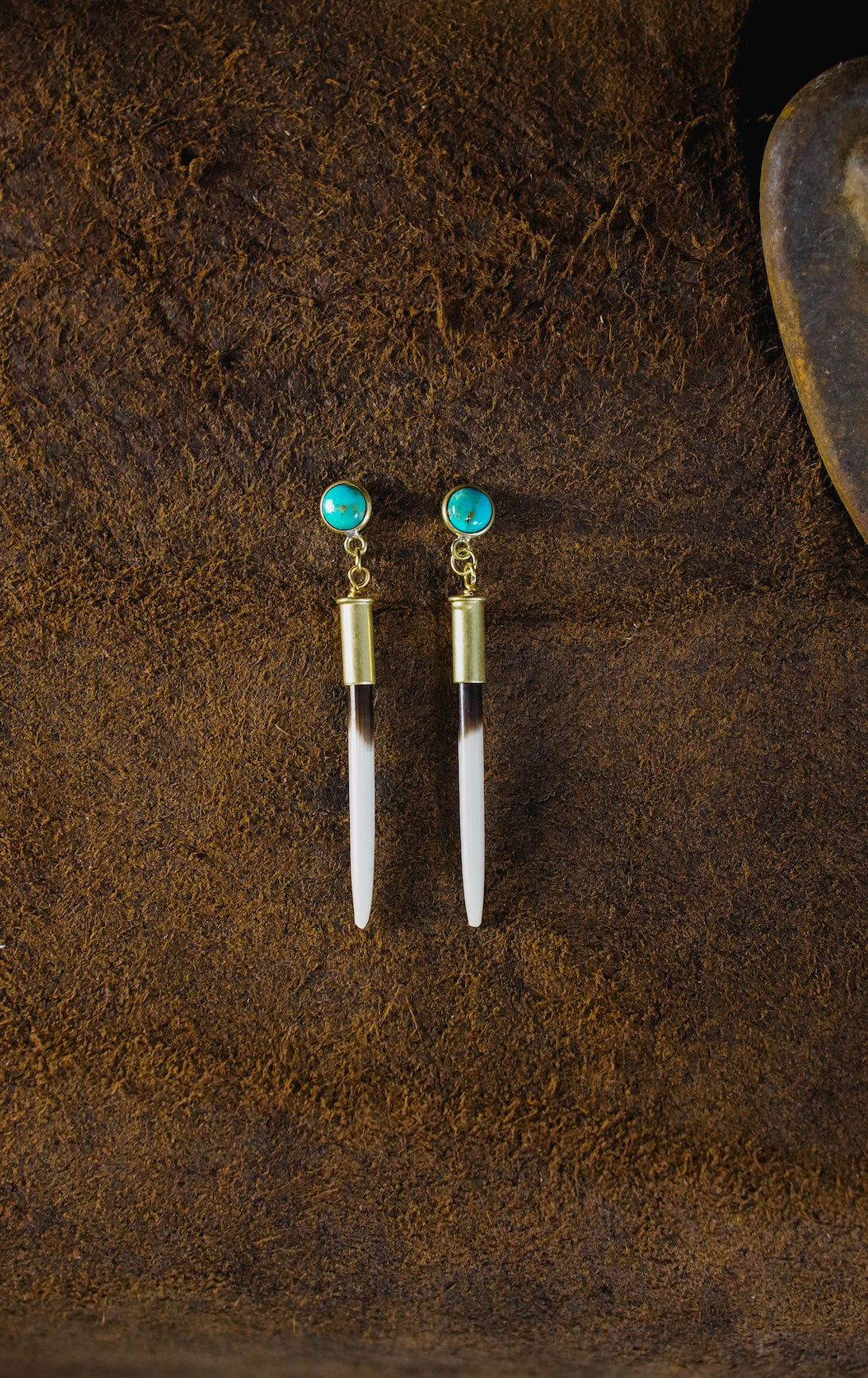 Yellowstone Beth Dutton Quill Turquoise Earrings