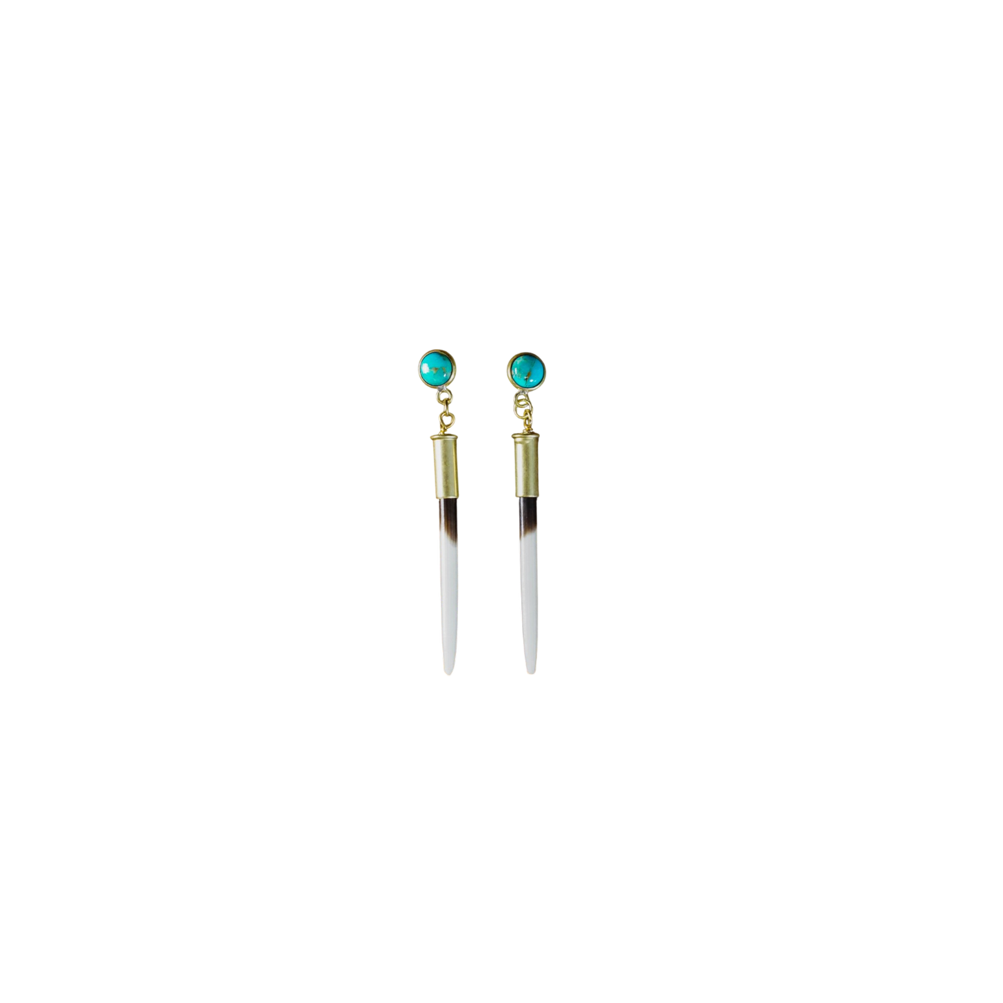 Yellowstone Beth Dutton Quill Turquoise Earrings
