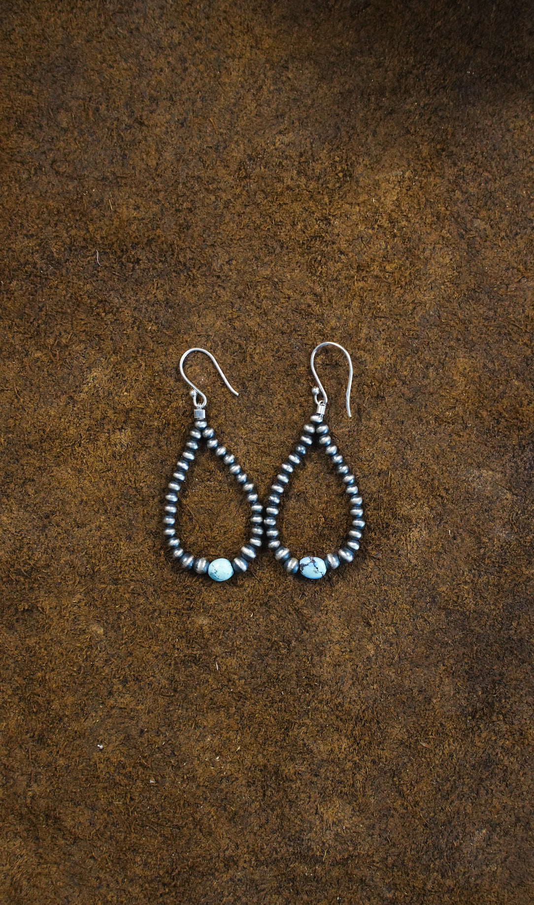 Navajo Pearl Sterling Silver Turquoise Earrings