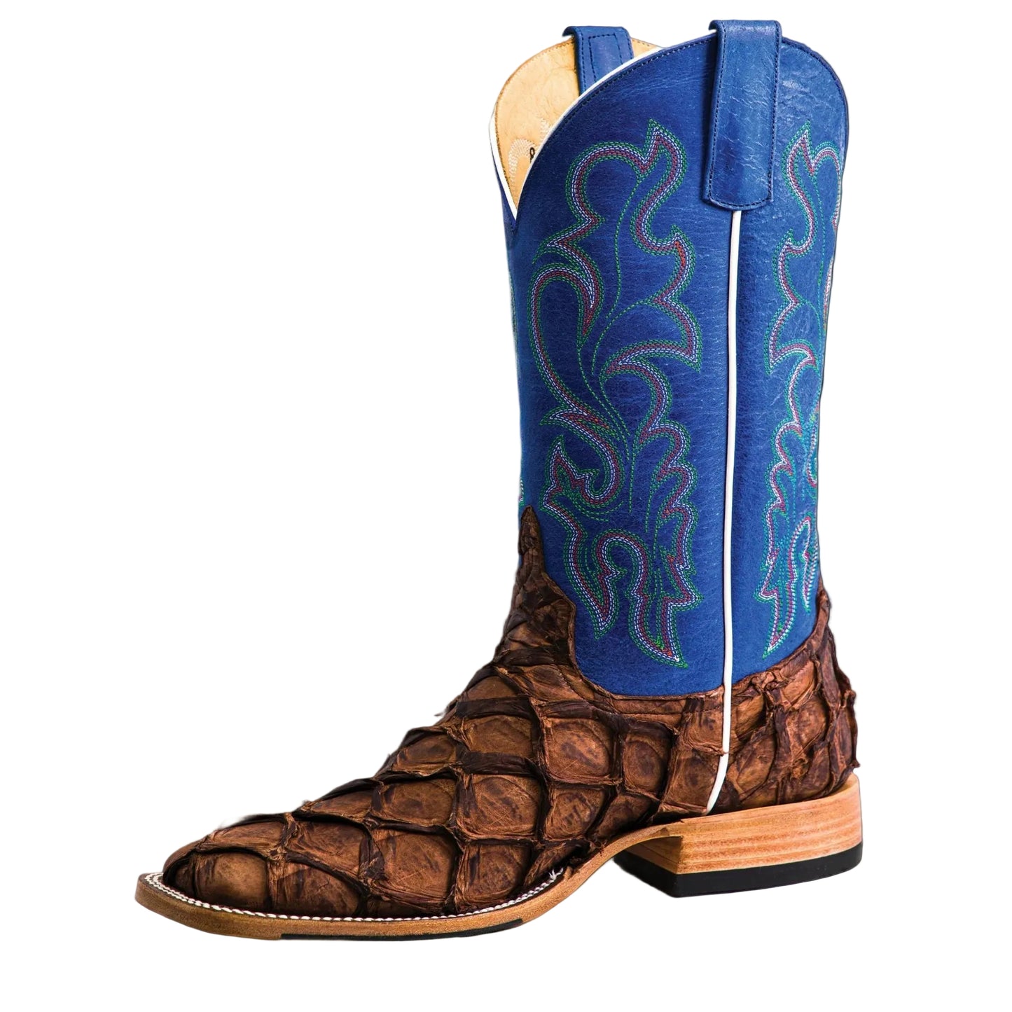 Boots Men's Big Bass Blue Horse Power Top Hand