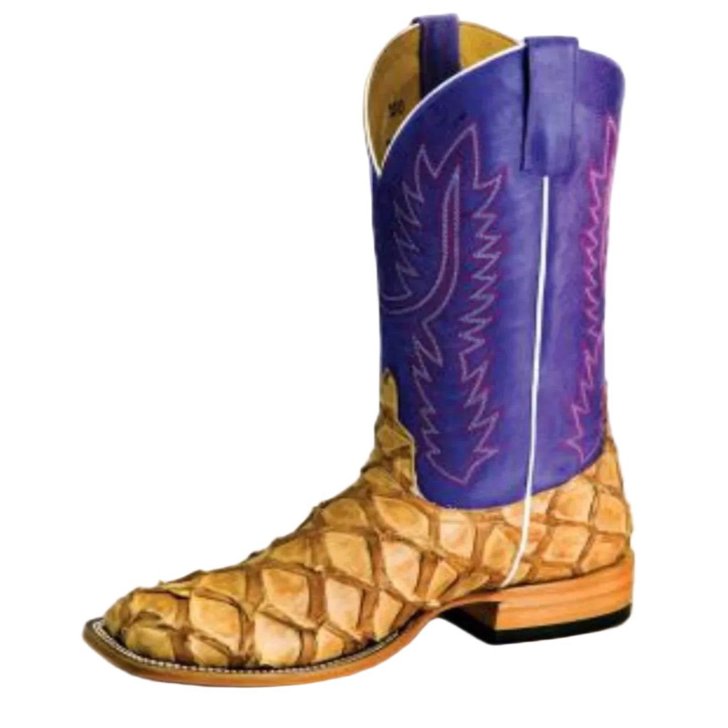 Boots Men's Big Bass Purple Horse Power Top Hand
