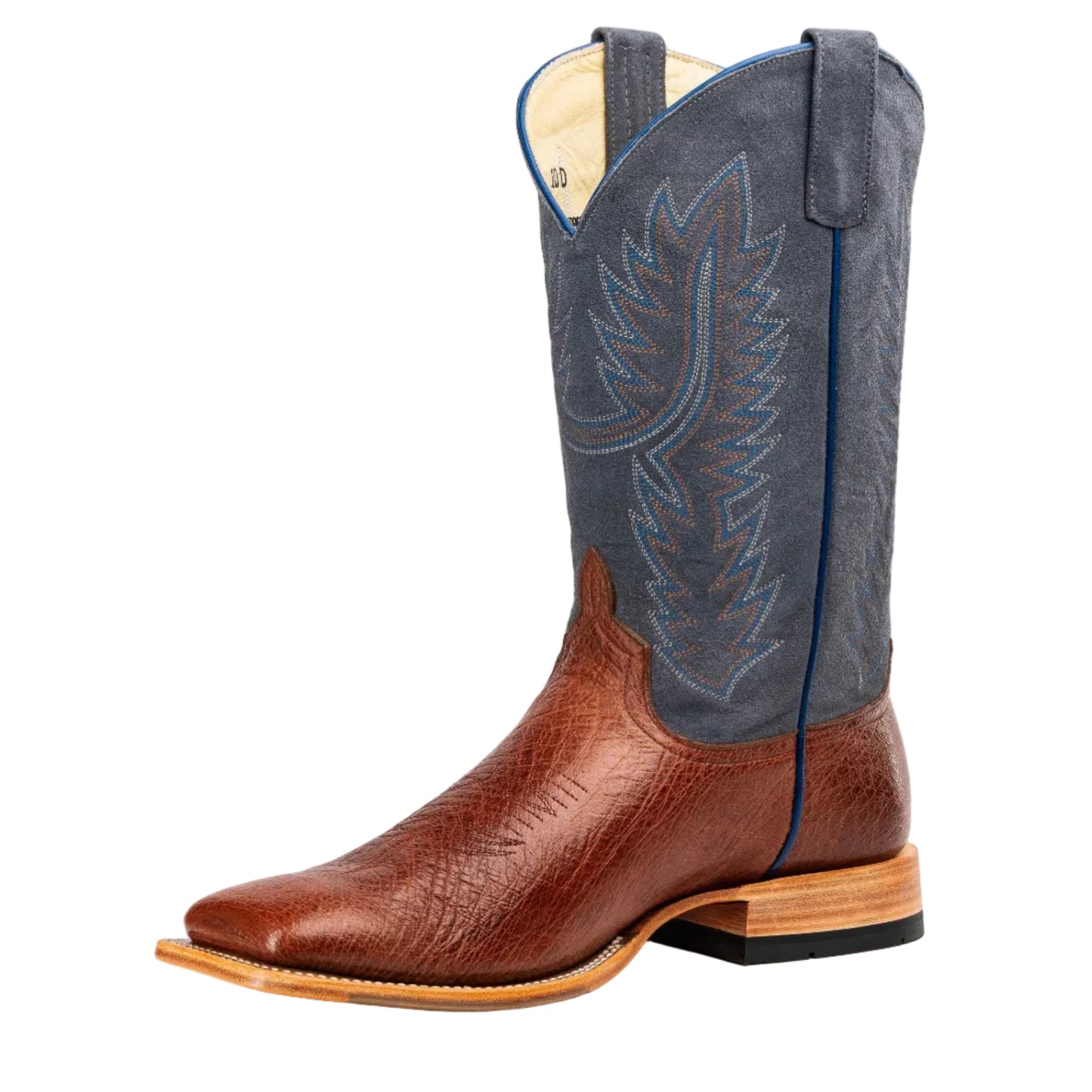 Boots Men's Rum Brown Smooth Ostrich Horse Power Top Hand